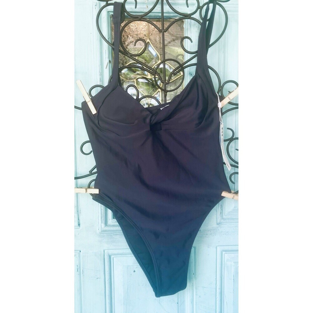 CUPSHE Navy Blue 1-Piece Swimsuit XS NWT
